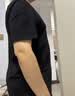 布先生圆领凉感短袖T恤打底衫春夏季情侣小白T【外穿T】石墨黑 3XL(190) 实拍图