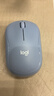罗技（Logitech）M221 轻音鼠标 无线鼠标 办公鼠标 对称鼠标 带无线微型接收器 雾霭蓝 实拍图