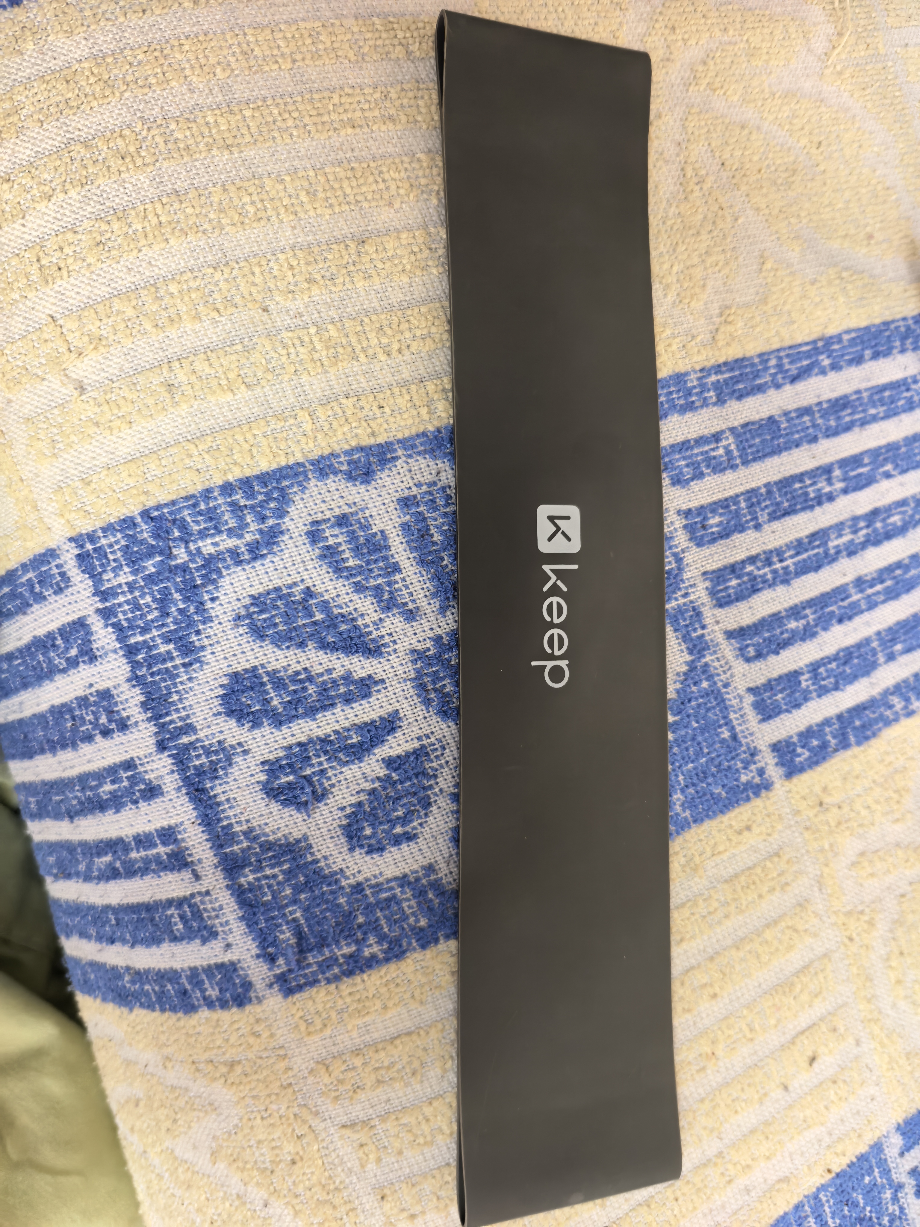 Keep乳胶弹力带弹力圈抗阻训练瑜伽健身拉力带练臀拉伸塑形灰色25磅 实拍图