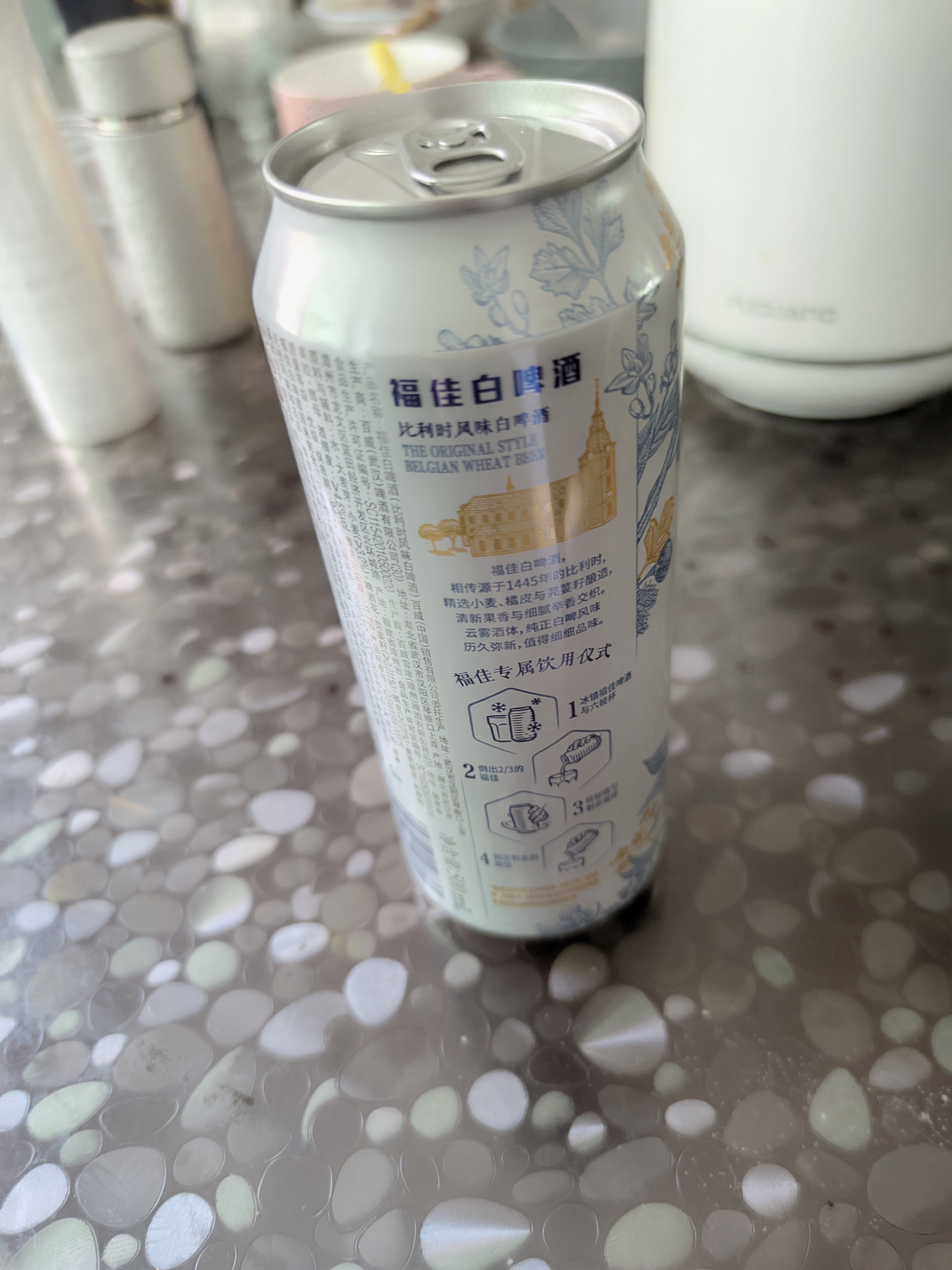 福佳白啤酒500ml*12听整箱金奖小麦精酿百威集团京东自营中秋送礼 实拍图
