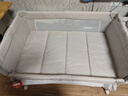 优乐博（ULOP）婴儿床可折叠可移动0-3岁宝宝床多功能婴儿床可升降婴儿拼接床 [蚊帐+置物袋+万向轮]一键折叠床标准款 婴儿用品实用新生儿见面礼物便携折叠婴儿床 实拍图
