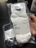 耐克（NIKE）正品NIKE耐克袜子纯棉男女跑步运动篮球袜中长筒四季款透气毛巾底 【四季款】【2黑色1白色】【中筒款】 M码（38-42鞋码） 实拍图