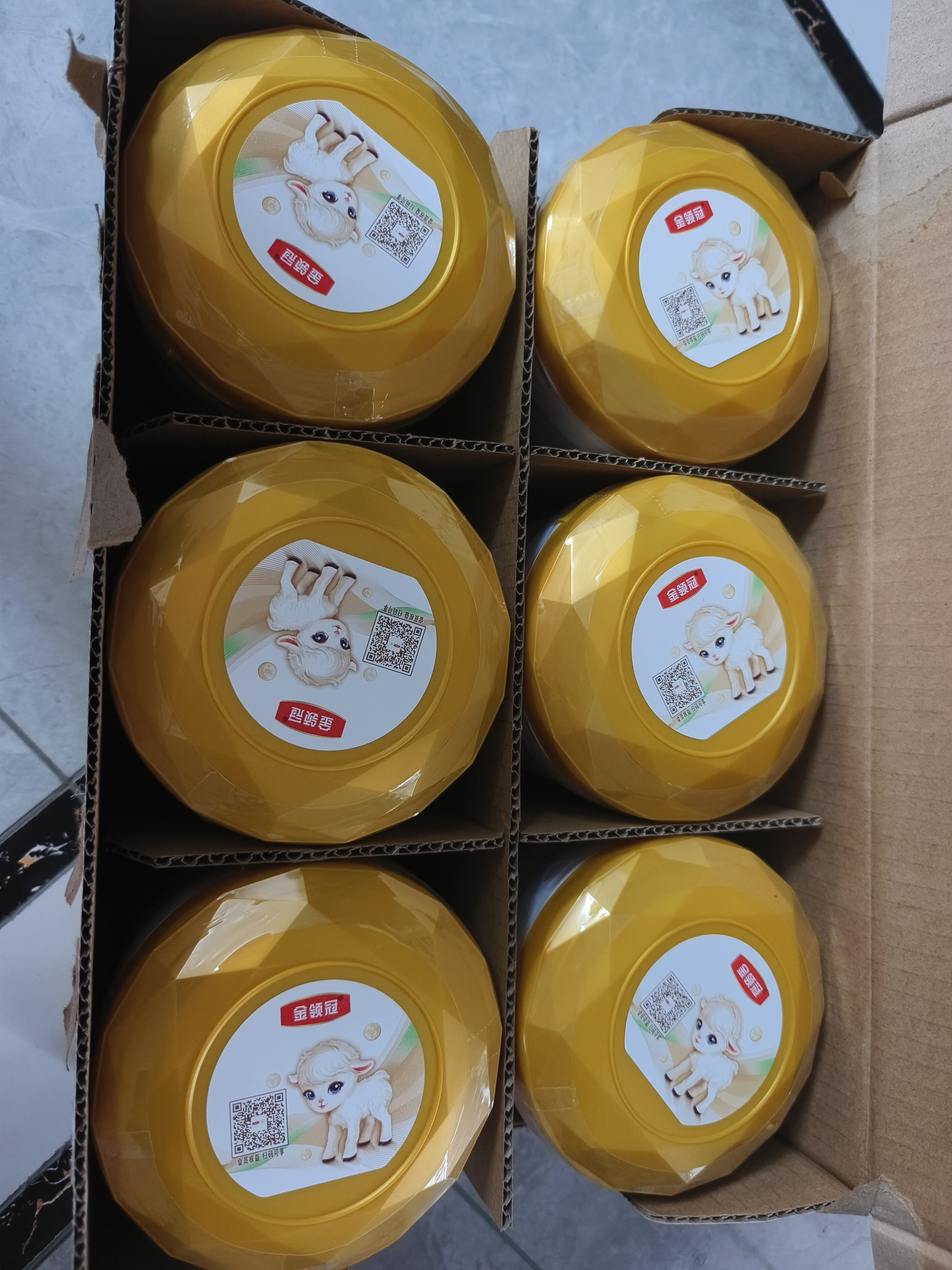 伊利金领冠悠滋小羊3段1-3岁幼儿羊奶粉700g*6整箱装 实拍图
