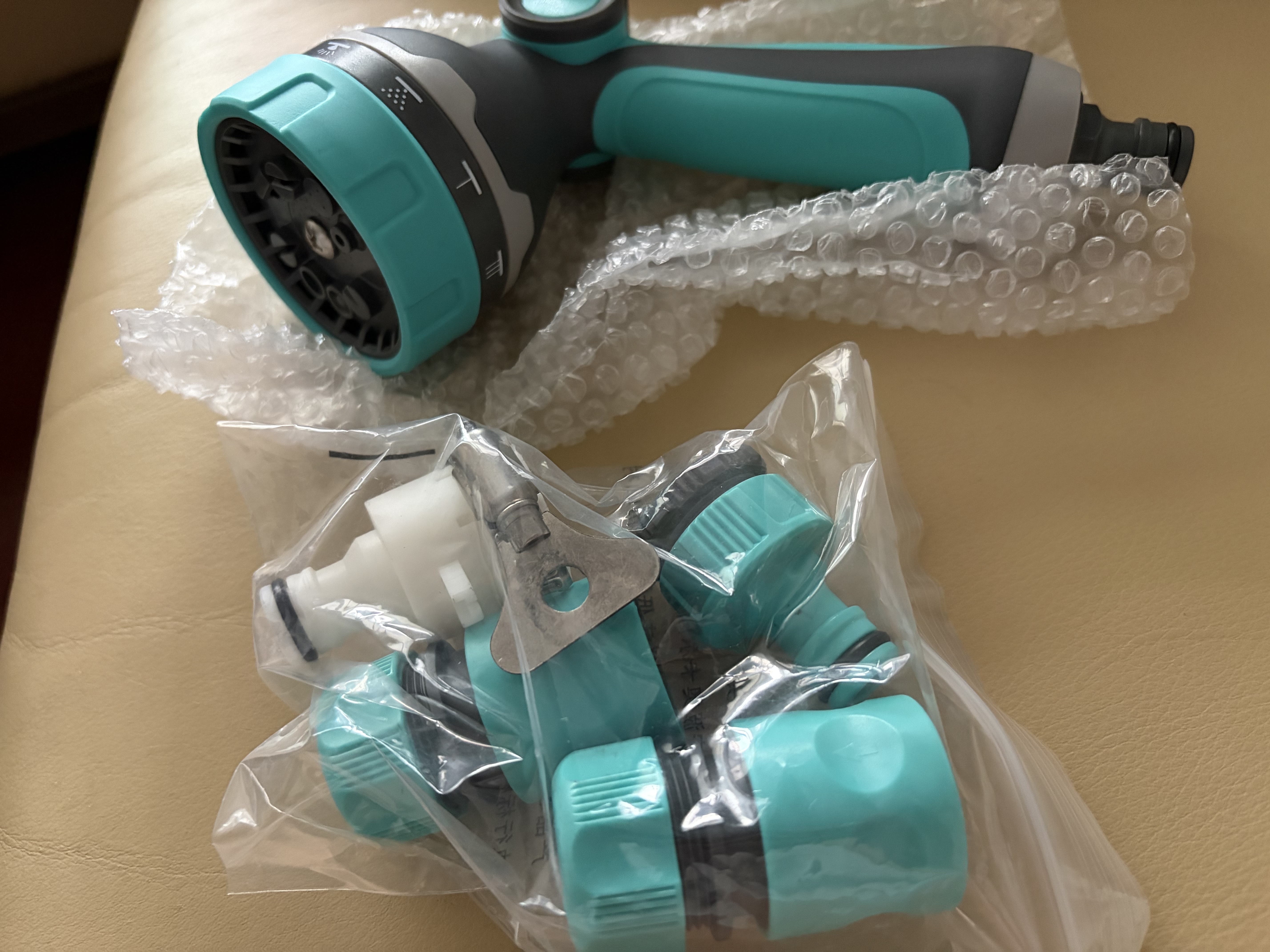 如沐洗车浇花水管软管洗车高压水枪 多功能花洒浇花水枪接头套装 实拍图