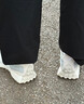 adidas ENTRAP美式校园风运动鞋少年感复古篮球风板鞋阿迪达斯 汉玉白/岩层橄榄绿/银灰绿   41 实拍图