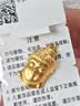 梦金园佛头黄金吊坠足金如来佛挂坠5D硬金生日礼物 实拍图