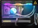 TCOMAS钛钽SJ-A080 360白色 一体式CPU水冷散热器 大冷头加厚冷排风扇ARGB光效 支持intel/AMD 实拍图