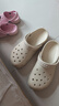 CROCS卡骆驰洞洞鞋贝雅洞洞鞋轻便运动鞋耐磨一脚蹬拖鞋休闲鞋|10126 白-100(含智必星) 36 /37(220mm) 实拍图