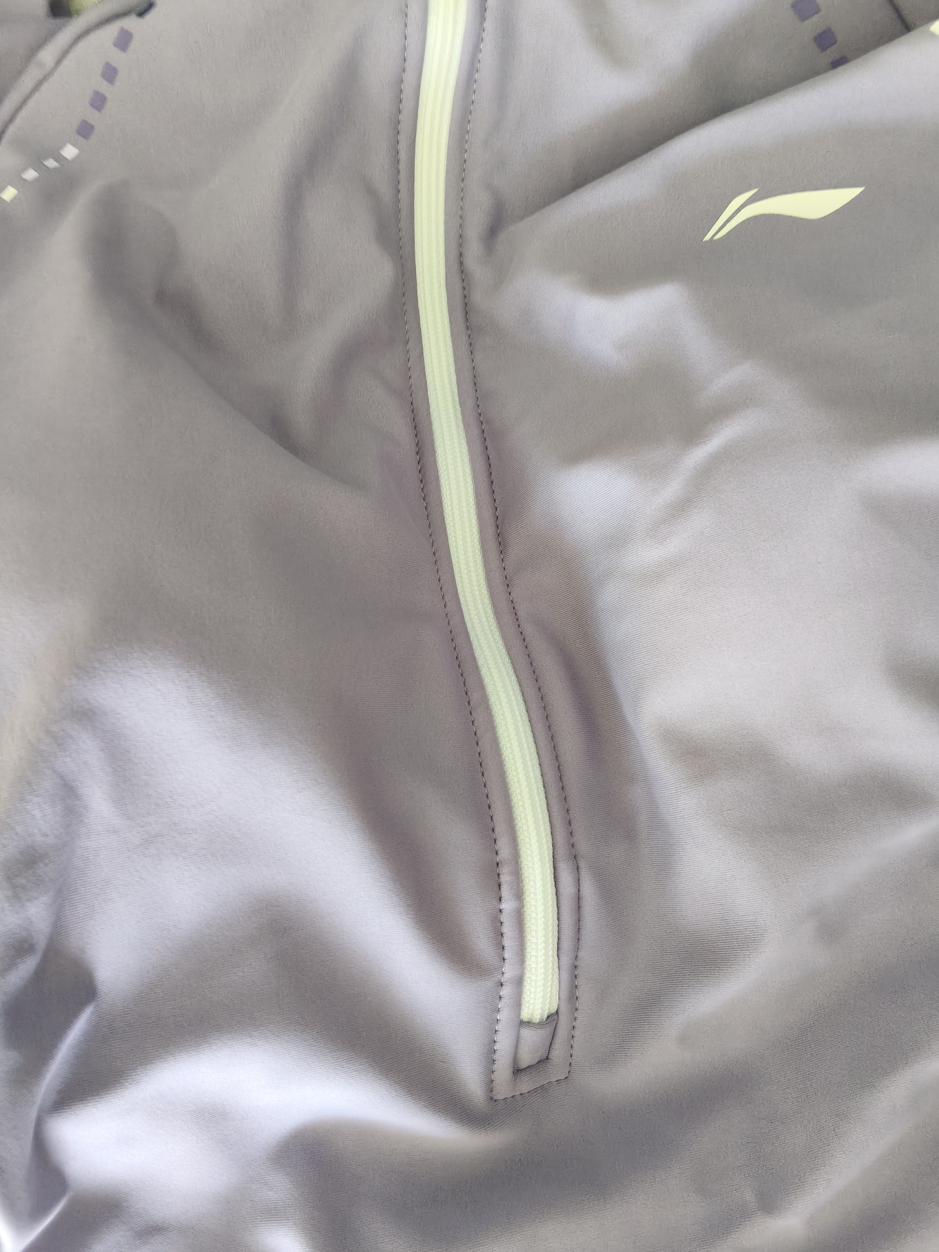 李宁（LI-NING）泳衣女连体裙式专业游泳衣遮肚显瘦抗氯速干大码保守温泉女士泳装 紫白 XL 【身高165-170体重55-60】 实拍图