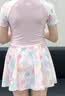 361°儿童泳衣女童泳镜泳帽套装女孩连体裙式平角中大童游泳衣泳装120 实拍图