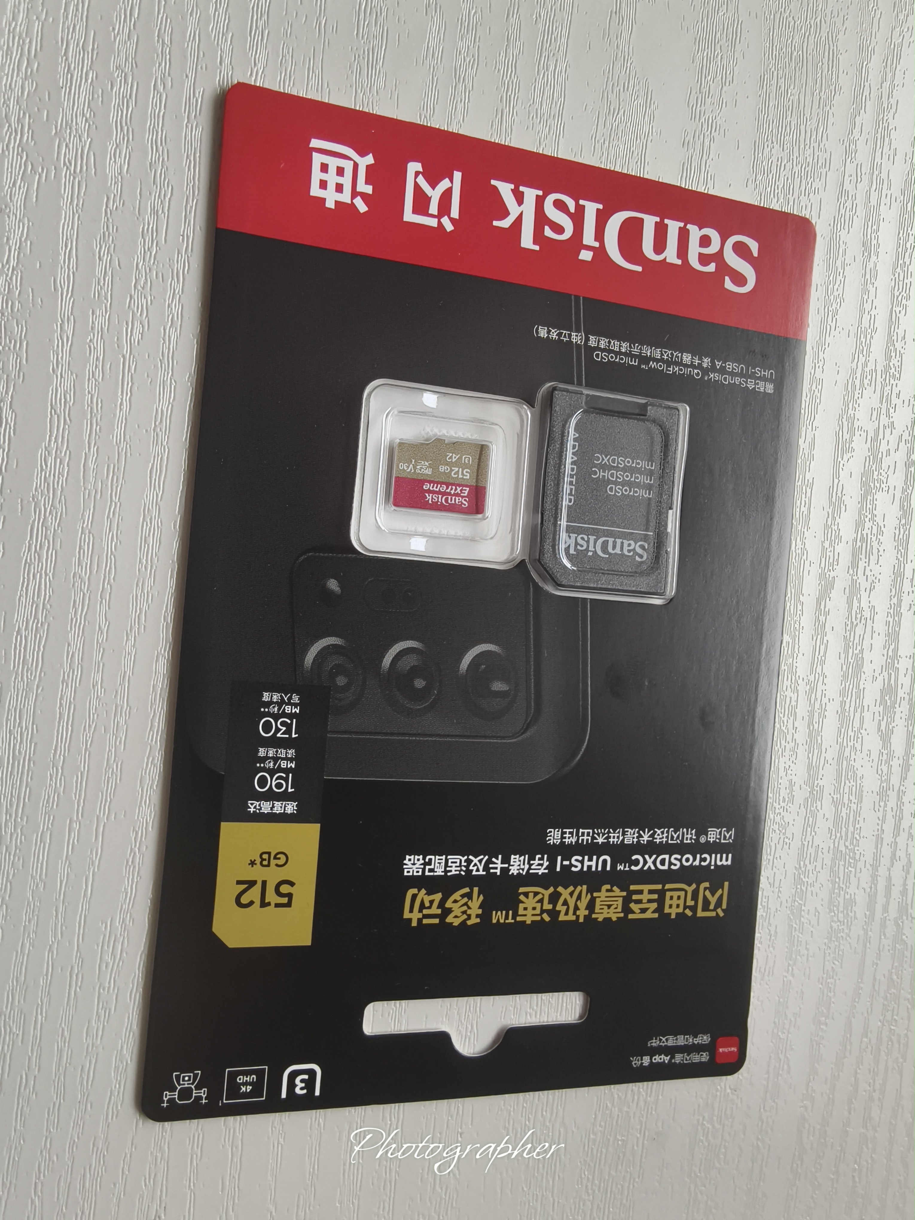 闪迪（SanDisk）512GB TF(MicroSD)内存卡4K极速金卡A2 V30 U3兼容大疆Pocket3/4P/Action 6运动相机/无人机存储卡 实拍图
