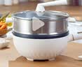 美的（Midea）电炒锅 电火锅 电蒸锅 电煮锅 家用多用途炒菜专用锅 4L一体电热锅不粘锅 HGE2811B 配蒸笼木铲 实拍图