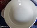 1只10.5英寸竖纹双色碗奶黄色家用洗碗机可用陶瓷餐具汤碗釉下彩 1只10.5英寸双色碗奶黄色 实拍图