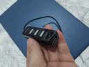 纽曼 usb分线器2.0高速4口HUB集线器 笔记本台式电脑一拖四usb扩展坞延长线转换器约0.25m黑色 实拍图