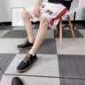 JEEP吉普男鞋秋冬新款英伦风透气商务休闲皮鞋男简版百搭软底板鞋子男 黑色(皮鞋码) 41 实拍图