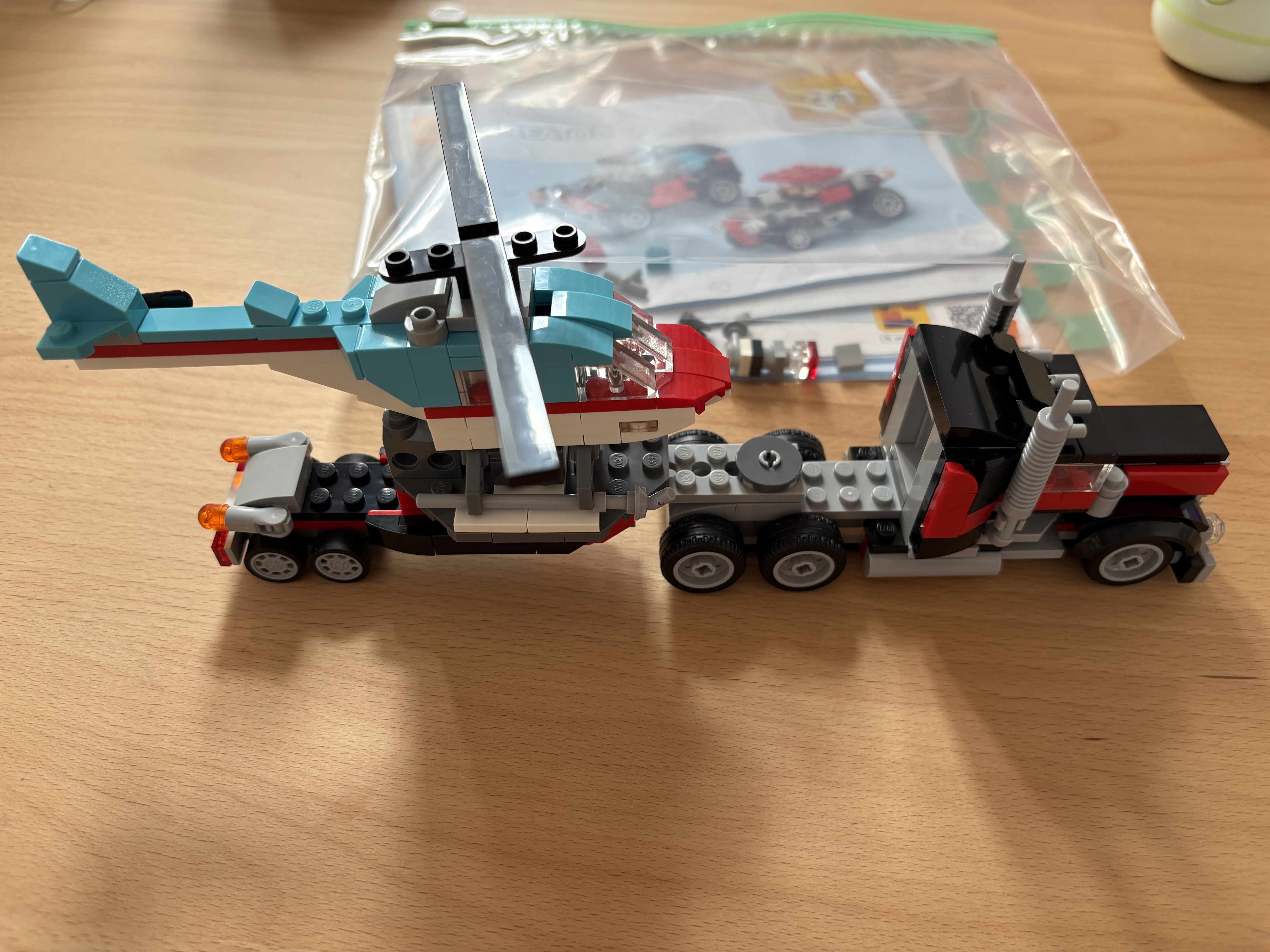 乐高（LEGO）积木31146 直升机平板运输车男女孩儿童玩具七夕情人节礼物 实拍图