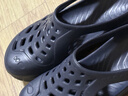 迪卡侬（DECATHLON）游泳男士凉鞋沙滩拖鞋洞洞鞋外穿NABD2028001深蓝色网格款43码 实拍图