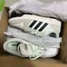 adidas ENTRAP美式校园风运动鞋少年感复古篮球风板鞋阿迪达斯 米白色/灰色   37 实拍图
