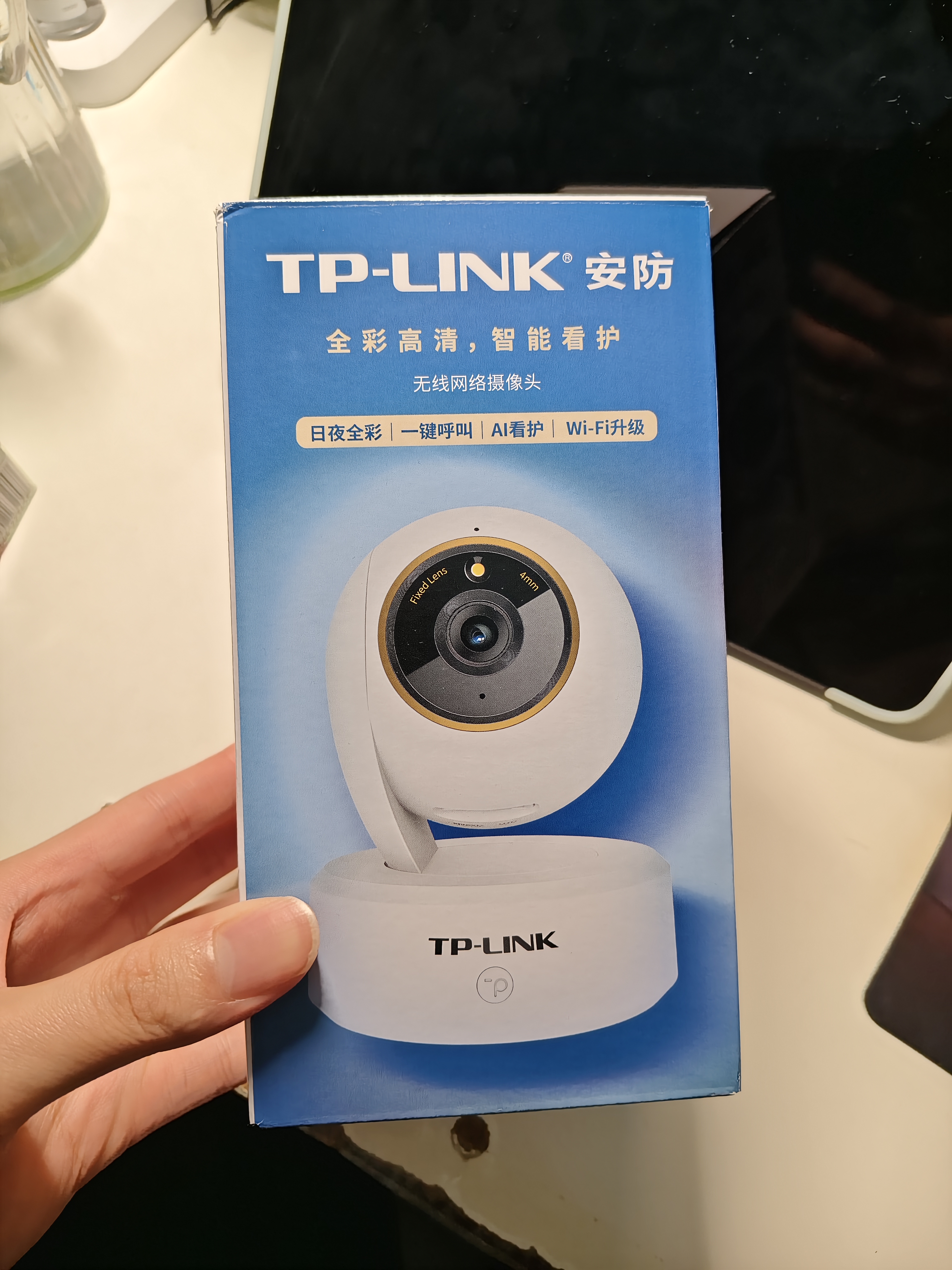 普联（TP-LINK）800万像素4K全彩智能摄像头家用云台室内无线监控360度夜视全景手机远程双向通话宠物婴儿IPC48AW 实拍图