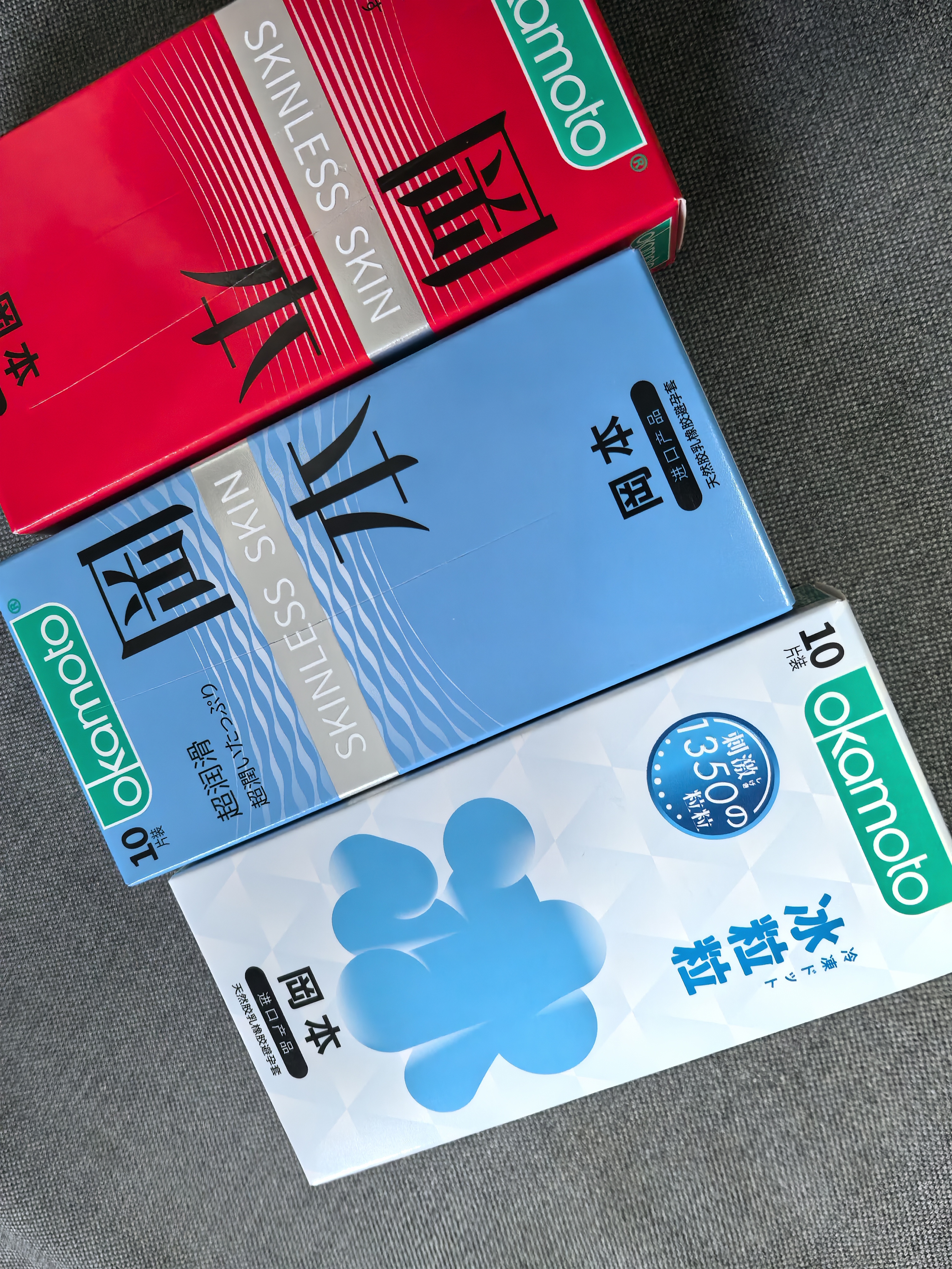 冈本（OKAMOTO）避孕套情趣颗粒25片(冰粒粒10+skin纯10+激薄5)安全套套超薄 实拍图