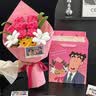 京东鲜花广志送美伢蜡笔小新永生玫瑰花束生日女士送女友七夕情人节礼物 实拍图
