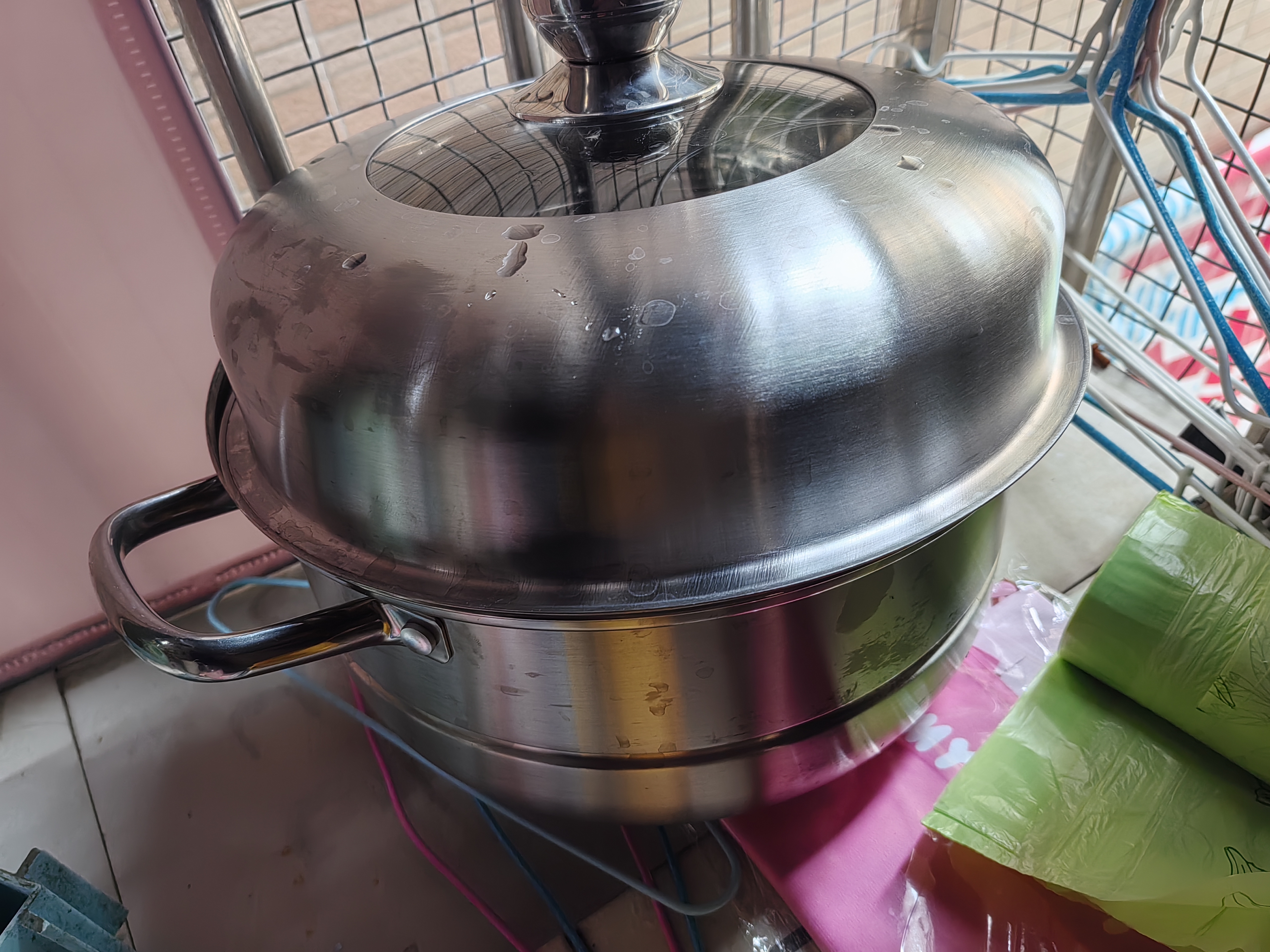 爱仕达（ASD）蒸锅304不锈钢三层家用蒸煮炖汤锅 大容量30CM双层蒸笼燃气通用G3 实拍图