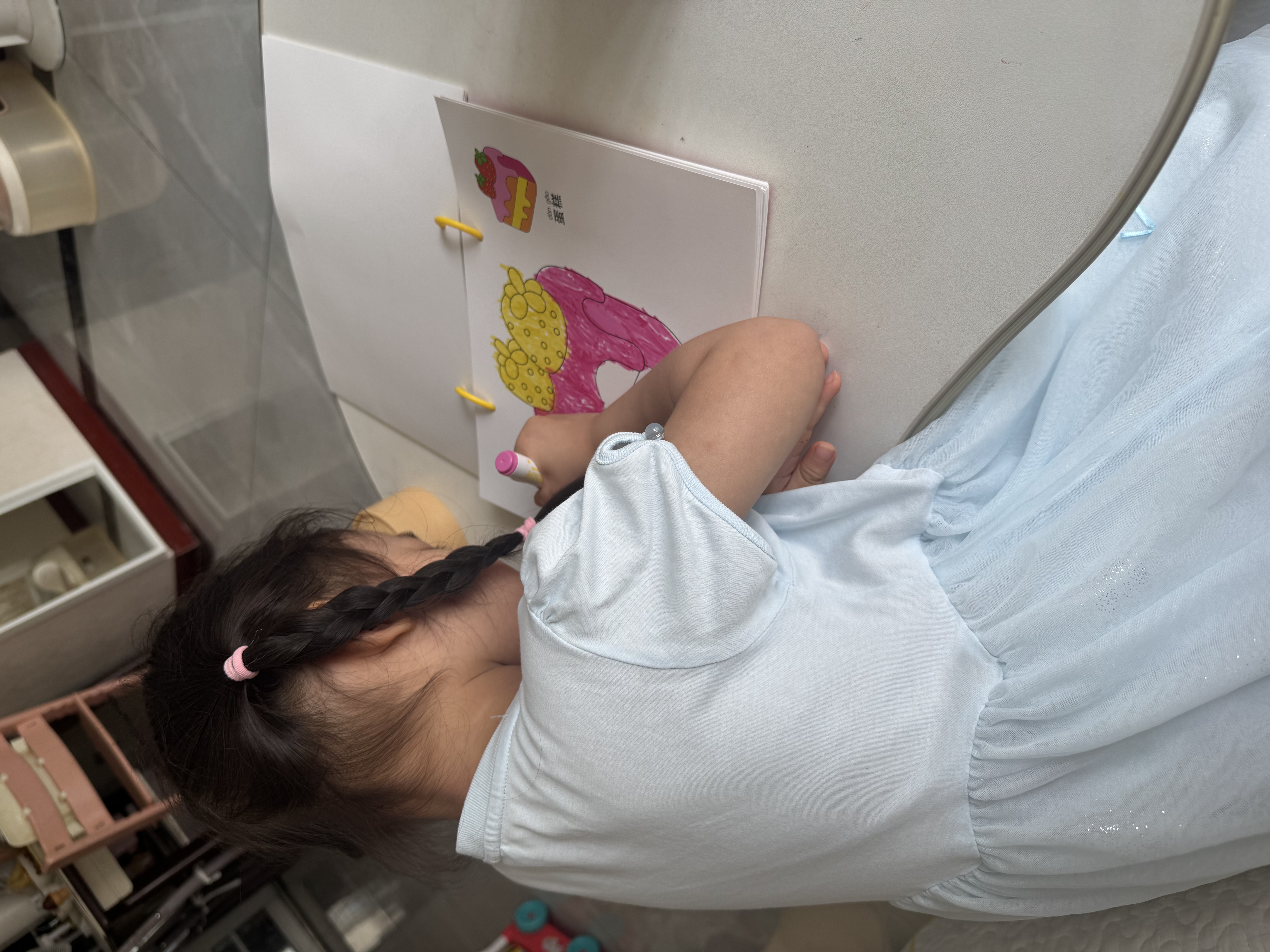 亿基美公主涂色书画画本女孩马克笔绘画儿童趣味填色涂鸦幼儿园生日礼物 实拍图