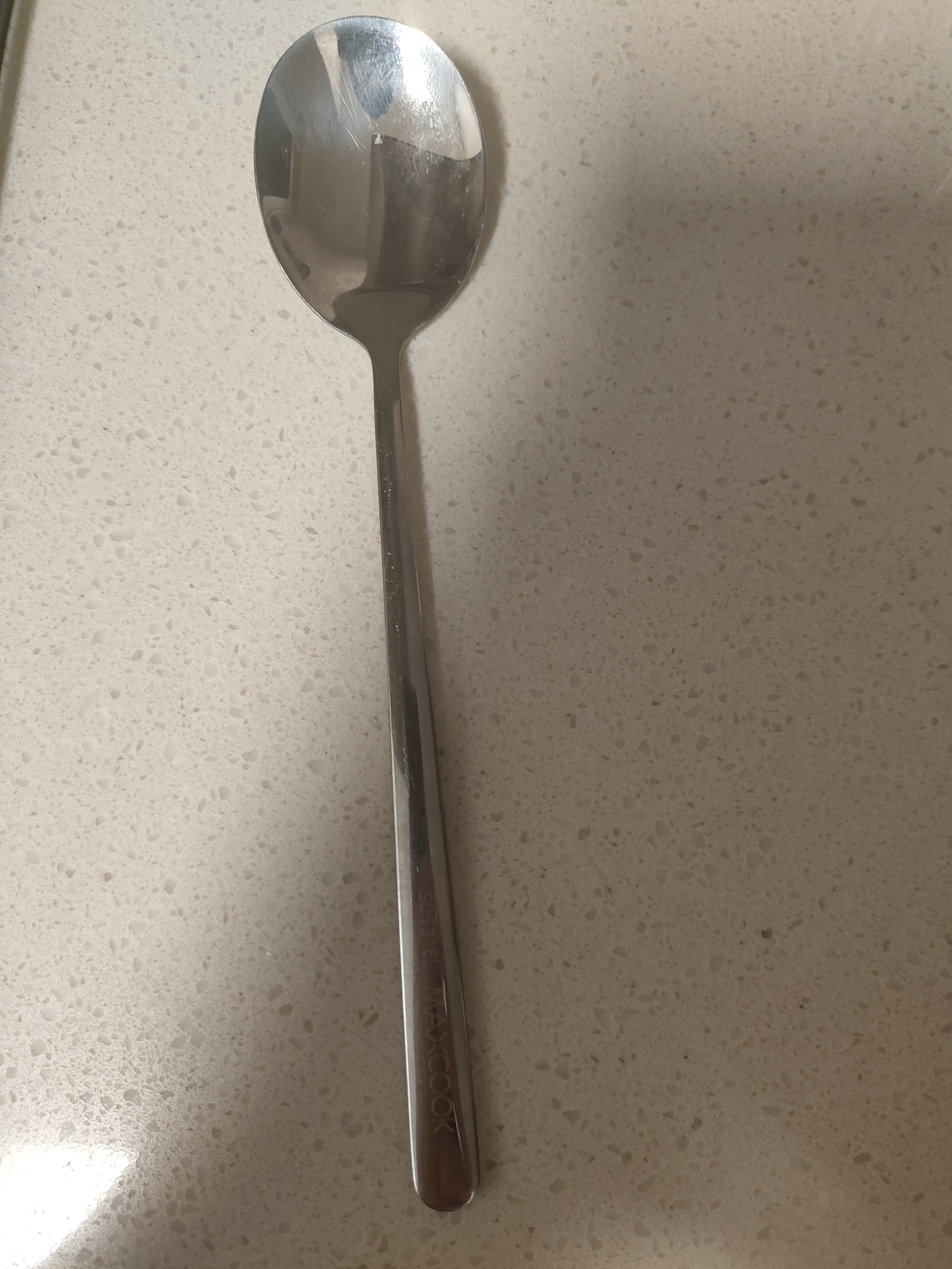 美厨（MAXCOOK）316L不锈钢勺子 食品级汤勺搅拌勺汤匙吃饭勺长柄甜品勺MCCU2474 实拍图