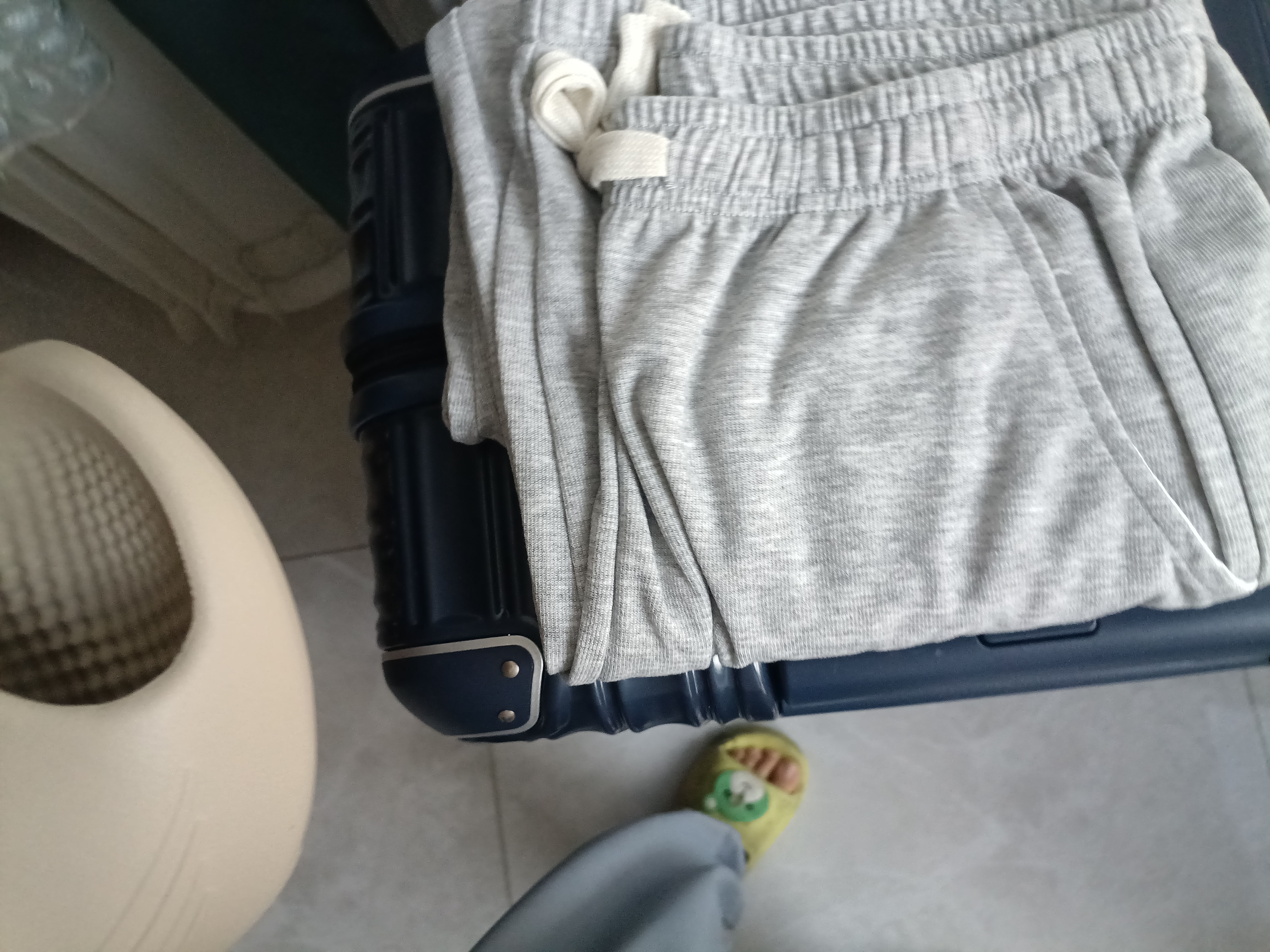 Foss Phil休闲裤子男士春秋季百搭宽松运动束脚裤直筒长裤男装K05浅灰3XL 实拍图