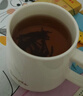 传旗 陶瓷马克杯 带勺盖咖啡牛奶早餐杯办公水杯男女茶杯 描金白400ml 实拍图
