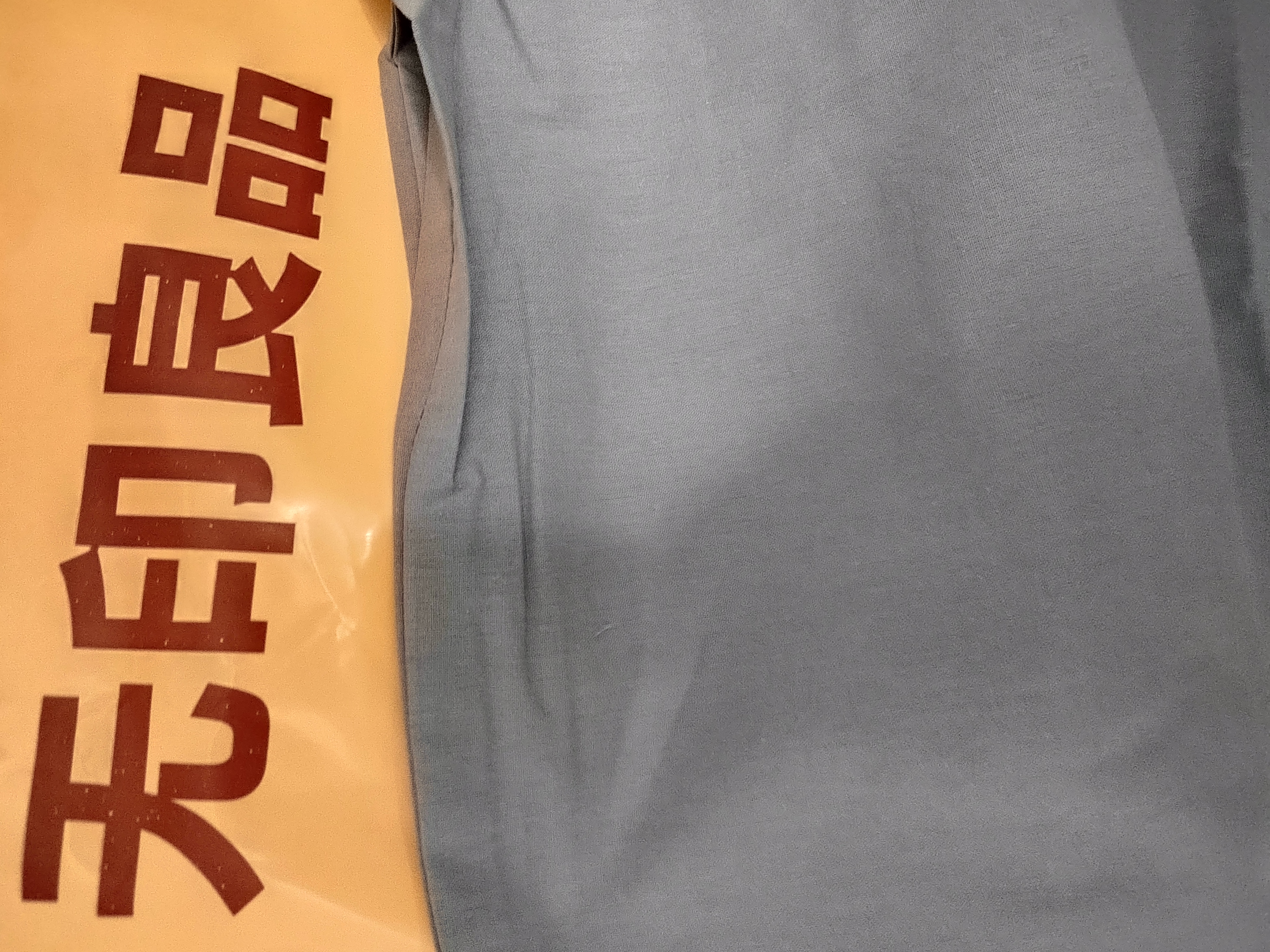 无印良品A类全棉枕套100%纯棉枕套枕巾48x74cm一对装 浅蓝灰 实拍图