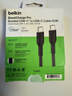 贝尔金（BELKIN）苹果充电线 数据线type-c 苹果17充电 手机快充线 USB-C电源线电脑快充线 2米编织款 黑色 CAB024 实拍图