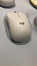 罗技（Logitech）M221 轻音鼠标 无线鼠标 办公鼠标 对称鼠标 带无线微型接收器 米白色 实拍图