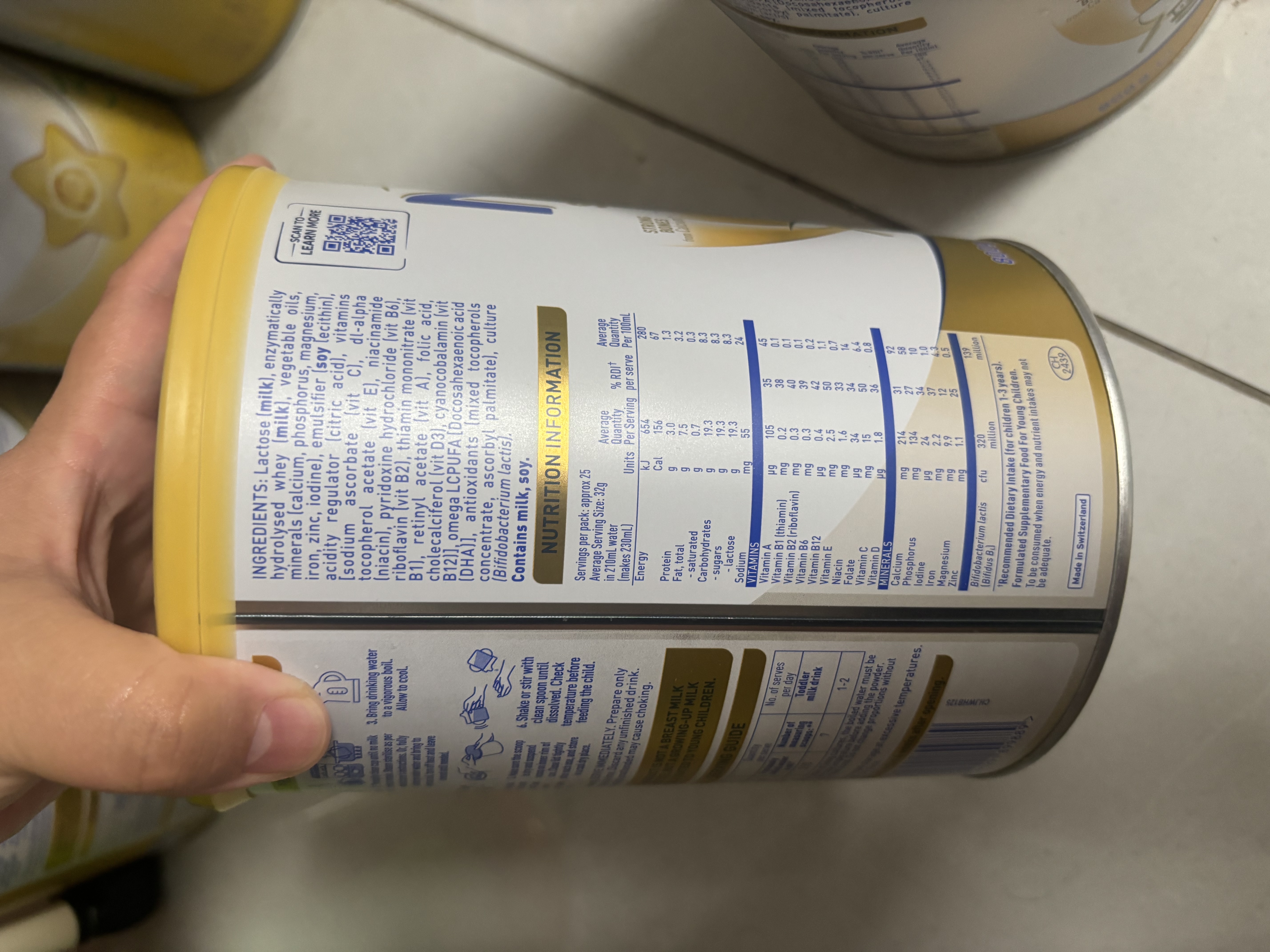 雀巢（Nestle）澳版超级能恩 适度水解活性益生菌升级奶粉3段800g1岁 超启宝宝 实拍图
