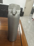 京东京造 保温杯 纯钛弹盖随行【内外纯钛】水杯子 七夕礼物 灰色500ml 实拍图