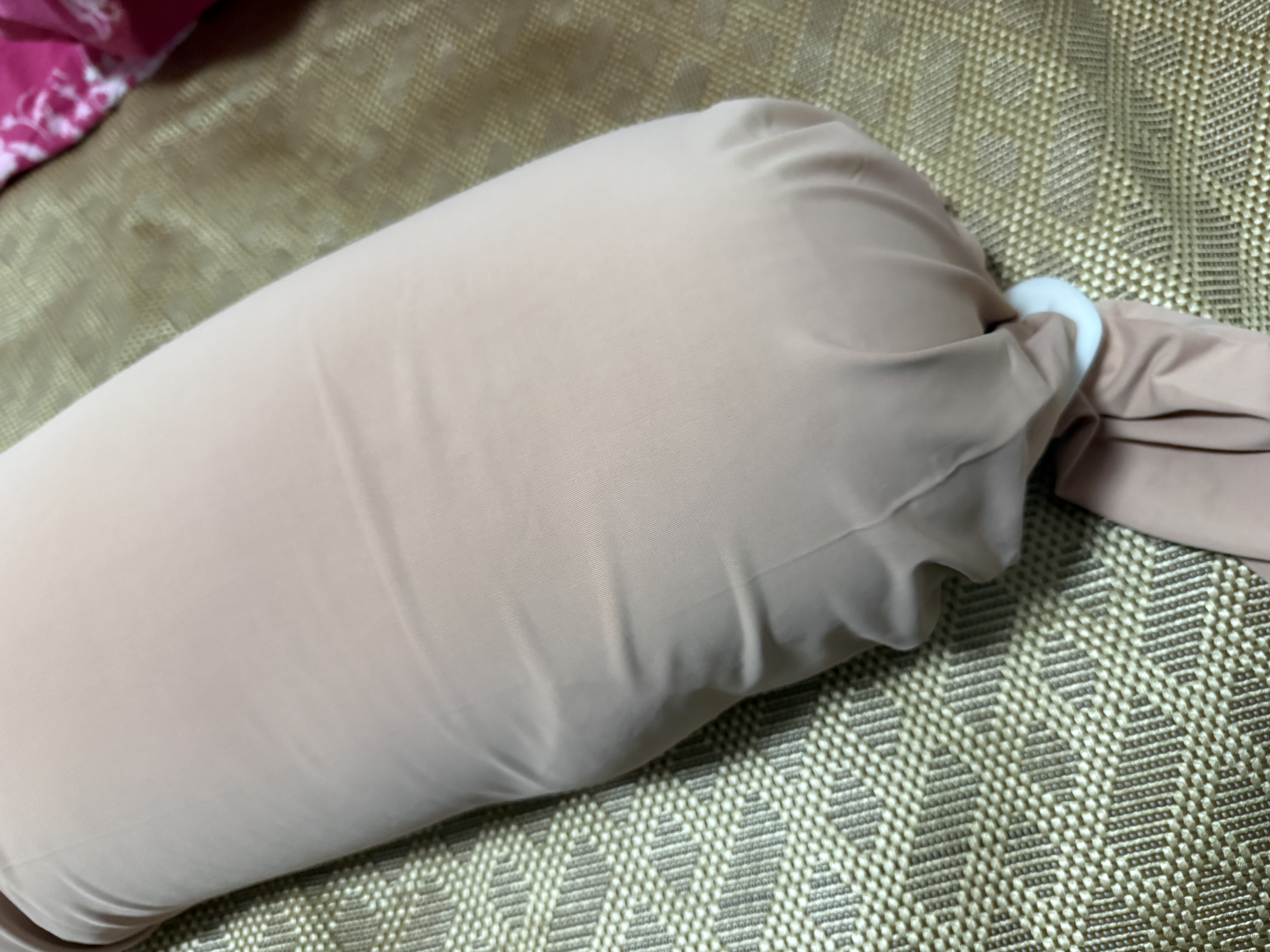多米贝贝孕妇枕护腰侧睡枕托腹u型枕抱枕侧卧靠枕颗粒长条糖果枕 实拍图
