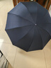 天堂伞 加大雨伞三折 经典商务伞格纹10骨加大雨伞男女 藏青 实拍图