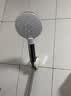 箭牌（ARROW）【焕新补贴】手持花洒头增压淋浴手持单花洒莲蓬喷头硅胶出水孔 按键三档增压【C款银色-单件】 实拍图