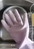 妙洁强韧型手套 天然乳胶 3双装*5包中号 家务洗碗 柔韧洗衣防水手套  实拍图