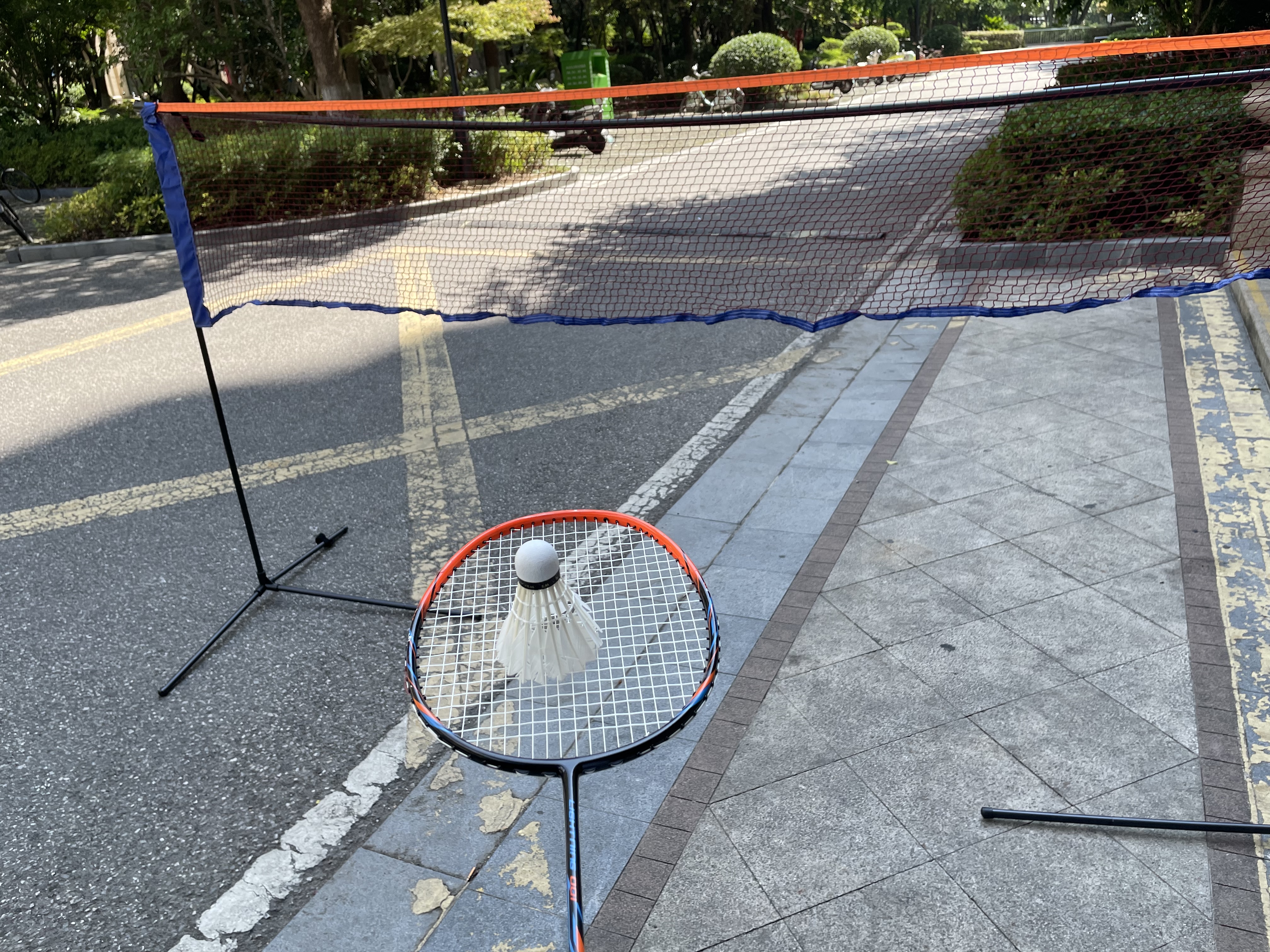 便携标准羽毛球网架移动网柱家用羽毛球网 3.1m 学生款-含架子+收纳包+球网 实拍图