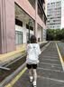 尤克达蒂书包女初中生大容量双肩包ins风小众韩系少女外出高中生学生背包 灰色大号【带波点星星挂件】 实拍图