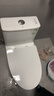 九牧（JOMOO）马桶 家用虹吸式马桶大冲力节水坐便器 防臭瞬冲 易洁抗菌马桶 行业爆款-升级无棱内壁11370-305坑 实拍图