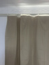 铭聚布艺（MINGJU）窗帘 全遮光窗帘成品窗帘布遮阳帘 涤塔夫奶油挂钩式2.0*1.6单片 实拍图