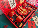 花蒂 结婚礼物 新婚礼品订婚陪嫁新娘送闺蜜姐妹新人实用餐具碗筷礼盒 红喜梅梢【餐具10件套】木质手提箱 实拍图