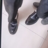 意尔康男鞋男士英伦风套脚商务休闲皮鞋软底爸爸鞋 黑色42 实拍图