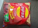 乐事（Lay's）薯片 得克萨斯烧烤味 135克*7包 休闲零食 膨化食品 实拍图