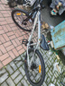 京东京造 XC350山地自行车铝合金禧玛诺21速油压碟刹成年人学生17寸时空银 实拍图