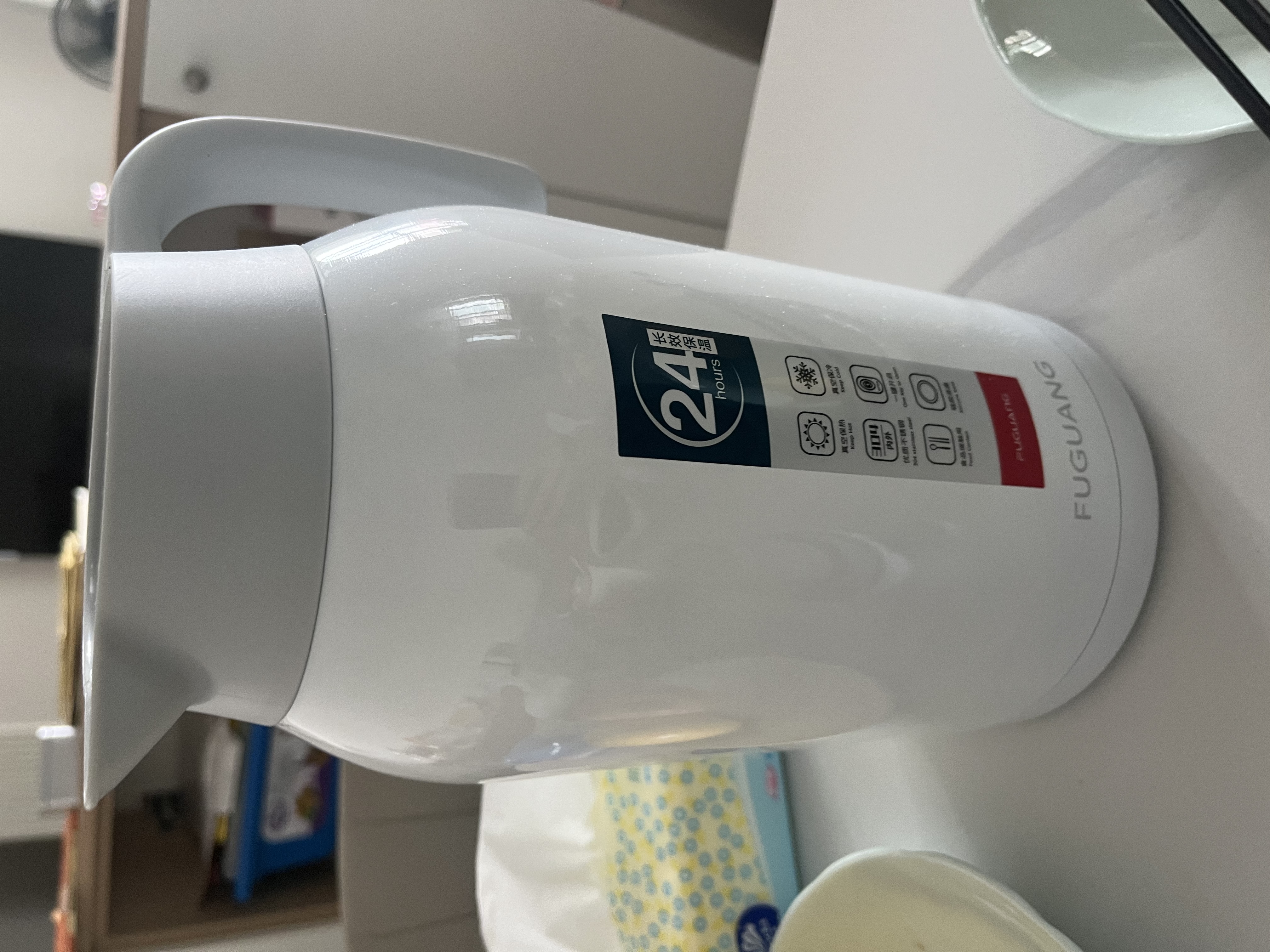 富光保温壶2.2L大容量304保温瓶家用暖壶按压式热水壶开水瓶京东限定 实拍图