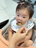 如山宝宝自主进食辅食勺子一岁学吃饭训练儿童不锈钢短柄叉勺饭盒 实拍图