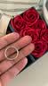 中国黄金足银素圈情侣戒指女时尚素戒结婚纪念日礼物送女友老婆生日实用 京速达-足银素圈戒指-13-14# 实拍图